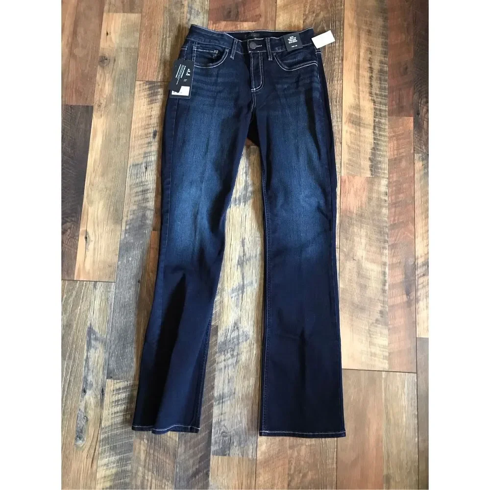 Silver jeans suki Size 28/33 slim boot mid rise denim dark wash New w/tags